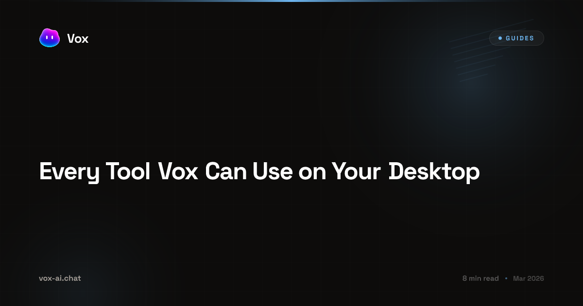 Every Tool Vox Can Use on Your Desktop | Vox
